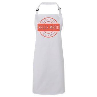 Fabulous Tablier Cuisine Premium Blanc Certifiée Belle-Mère de l'Année Belle-Maman - 1