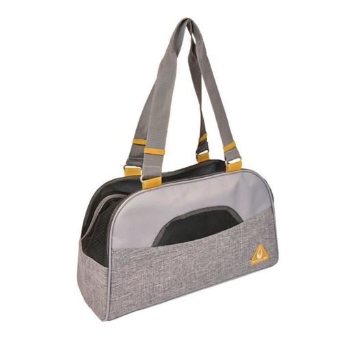 Meilleurs prix pour DUVO Sac de transport Promenade Paris Pet Bag Casual - 44x18,5x25,5 cm - Gris - Pour chat et chien de petite taille