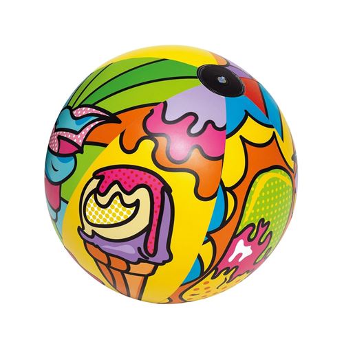 Ballon de plage coloré de collection d'art gonflable