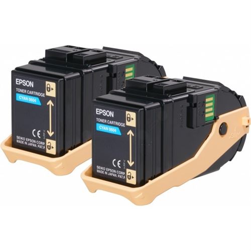 Epson Double Pack - pack de 2 - cyan - originale - cartouche de toner