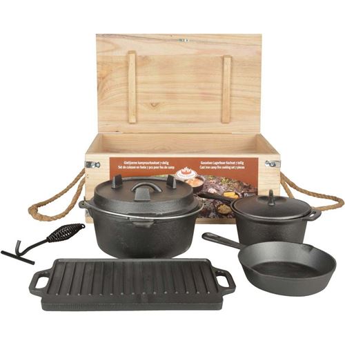 Set à cuisiner feu de camp 7 pièces