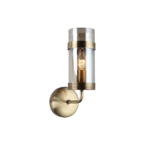 HOMEMANIA Lampe Murale Fermo - Applique - Cuivre en Métal, Verre, 9 x 16 x 26 cm, 1 x E14, 40 W