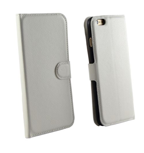 Coque pour iPhone 6 / 6S – Etui Portefeuille Blanc Protection Rabat Clapet Aimanté Rangement Cartes [Phonillico®]