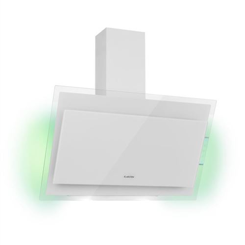 Klarstein Mirage Hotte Murale Aspirante 90Cm - Débit 550M³/H - Panneau Tactile - Classe A++ - Blanc
