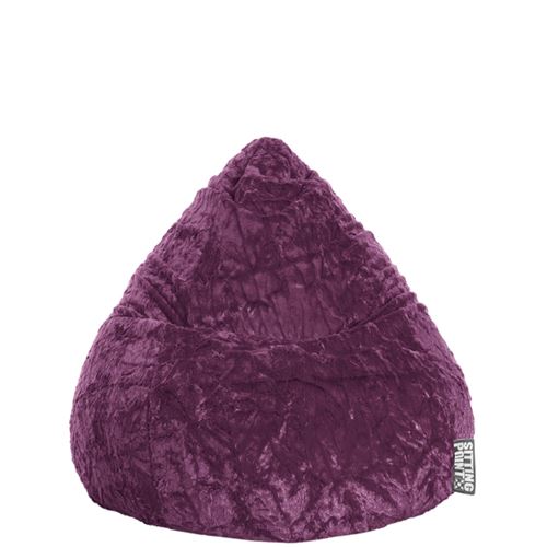Pouf Fluffy L aubergine