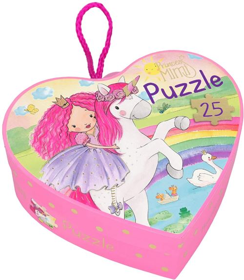 Princess Mimi puzzle filles 19 cm carton rose 25 pièces