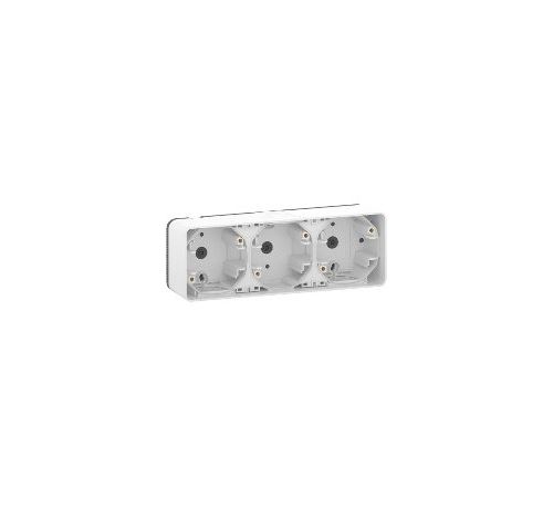 Schneider Electric Blanc Boite 3 Postes Horizontale Ip55 Ik08 - En Saillie - Mureva Styl - Image 4
