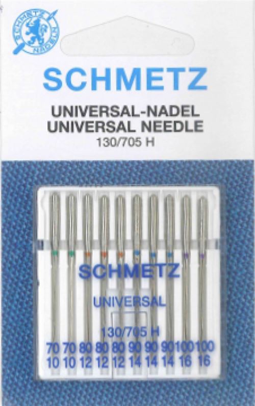 Aiguilles pour machines à coudre SCHMETZ UNIVERSAL ASSORTIES 130/705 H