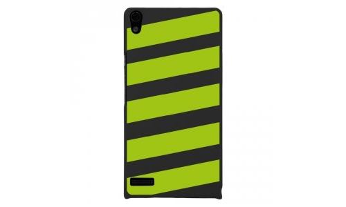 Coque rigide pour Huawei Ascend P6 avec impression Motifs bandes vertes