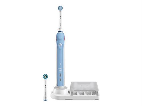 Oral-B SmartSeries 4000 Sensi-Clean - Tandenborstel - snoerloos - wit/blauw
