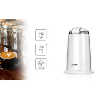 JOCCA Moulin à Café Électrique - 60g, Lames Inox, Pour Café, épices, Graines Et Noix