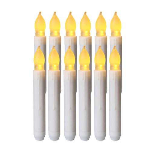 Homemory 12PCS LED à piles sans flamme Bougies lumières conicité_Kiliaadk219