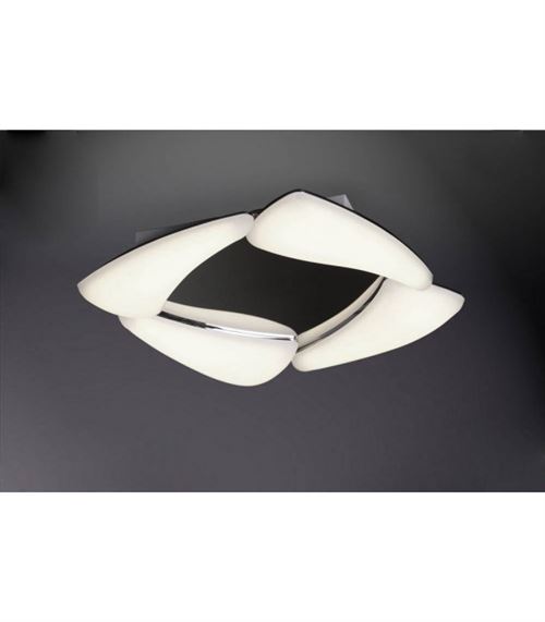 Plafonnier Mistral 24W LED 3000K, 2160lm, chrome poli/acrylique givré