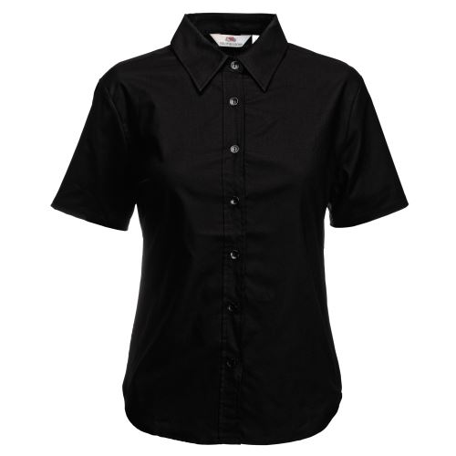 Fruit Of The Loom - Chemisier à manches courtes - Femme (48) (Noir) - UTBC398
