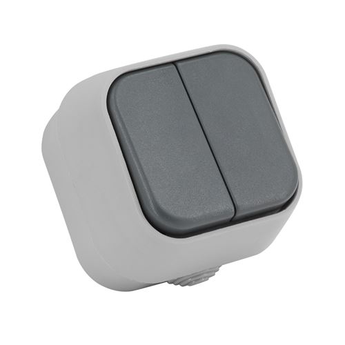 Interruptor Doble IP54 Resistente y Duradero | Ledkia