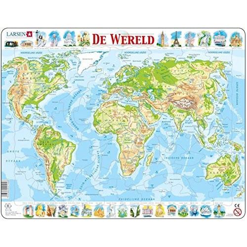 Larsen puzzle MaxiMonde 80 pièces