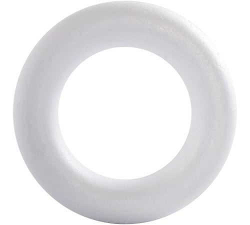 Anneau en polystyrène - Blanc - 21,5 cm - 1 pce