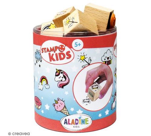 Kit de tampons Stampo kids - Licornes - 16 pcs