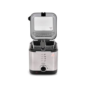 Livoo DOC240 - Friteuse - 1.5 litres - 900 Watt - gris/noir - 1