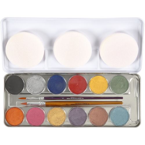 Eulenspiegel set de maquillage 12 couleurs nacre 17 pièces