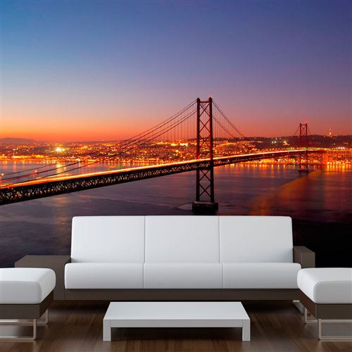 Papier peint Bay Bridge San Francisco-Taille L 200 x H 154 cm