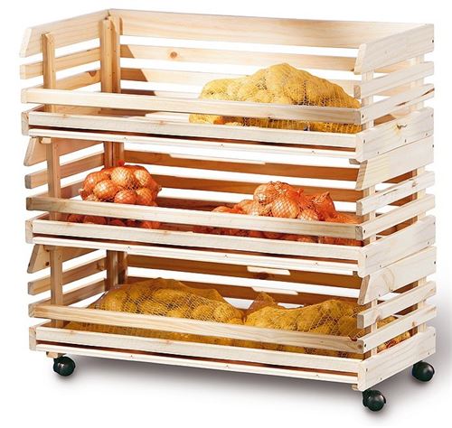 19 Sur Cageots Cagettes Rangements Cuisine Modulable Empilable