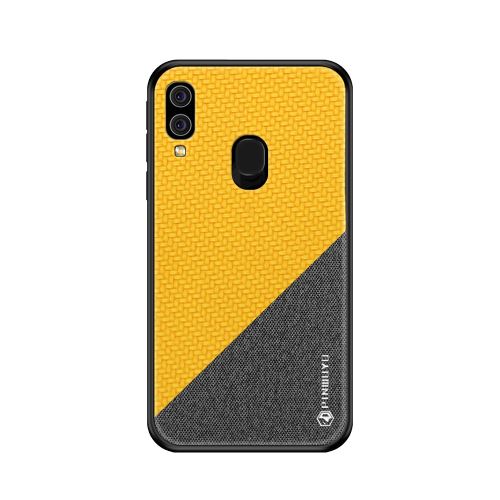 Etui en PU Honor Series jaune pour votre Samsung Galaxy A40