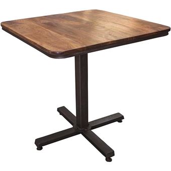 Table Bistrot En Bois Et Metal Achat Prix Fnac
