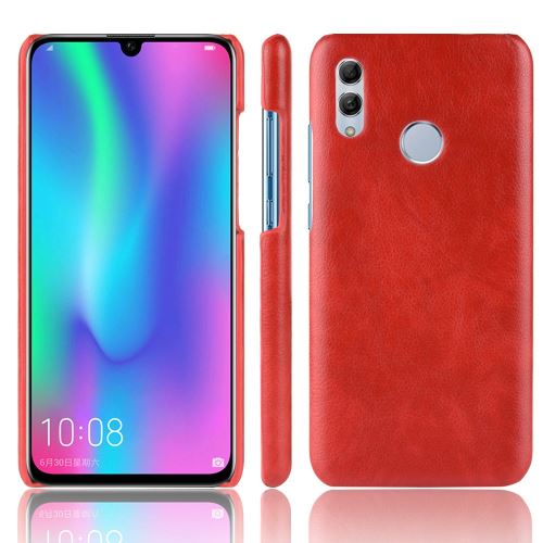 Etui en PU litchi rouge pour votre Huawei P Smart (2019)
