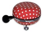 BASIL BIG BELL POLKADOT, sonnette de velo, 80mm Ø, red/white dots