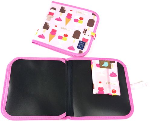 Cahier ardoise ICE CREAM + 4 craies Zéro poussière