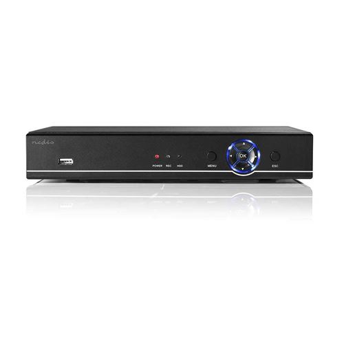 Nedis AHDS204CWT2 Kit Enregistreur de Surveillance CCTV | 2 caméras incluses | Full HD | Disque Dur de 1 to Inclus