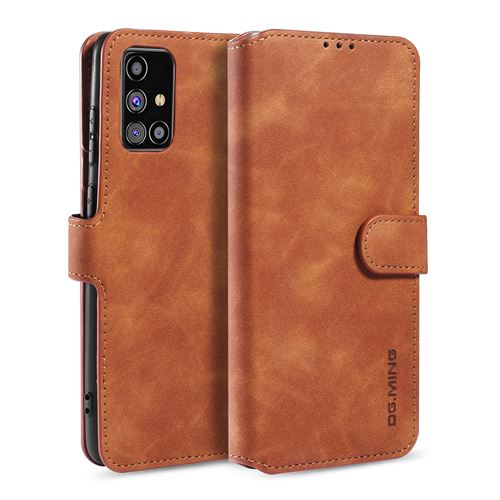 Etui Samsung Portefeuille Marron pour Samsung Galaxy M31s - 3 Emplacement Cartes