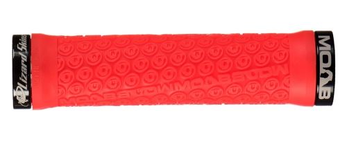Lizard Skins poignées Moab Verrouillage 130 mm rouge 2 pièces