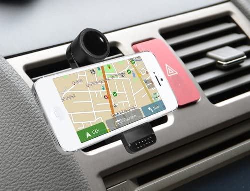 Quick Media – Support Universel de Grille d'aération Voiture pour Smartphone/Mobile