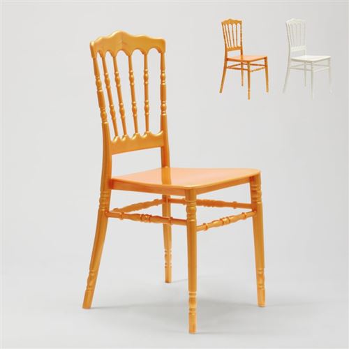 Chaise En Polypropylène Pour Salle à Manger Jardin Bar Et Restaurant Napoleon III, Couleur: Or