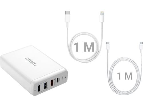 Connectique Kit Novodio USB-C Multiport Charger - Solution de charge complète MacBook/iPhone