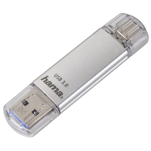 Hama FlashPen ""C-Laeta"" Cl&eacute; USB 64 Go USB 3.0 - USB type C argent&eacute;(e)
