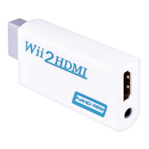 Alpexe Wii vers HDMI Signal vidéo Convertisseur Adaptateur Full HD 1080p avec Audio Sortie jack 3,5 mm pour Nintendo WII Wii HDMI TV projecteur