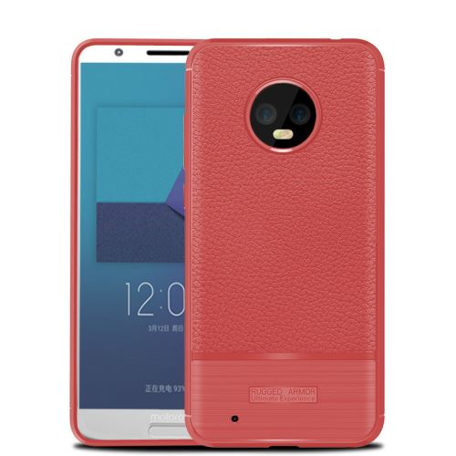 Etui Coque de protection antichoc souple pour Moto G6 - Rouge