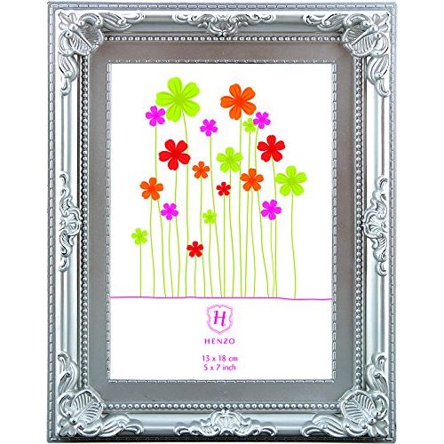 Henzo 8036215 colourb kežmarok Cadre photo, Plastique, argent, 13 x 18 x 2 cm