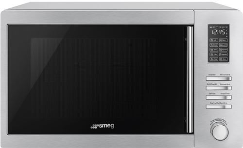 Smeg MOE34CXI - Four micro-ondes combiné - grill - 34 litres - 1000 Watt - acier inoxydable