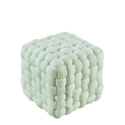 BOBOCHIC Pouf en tissu COTAN Vert poudré