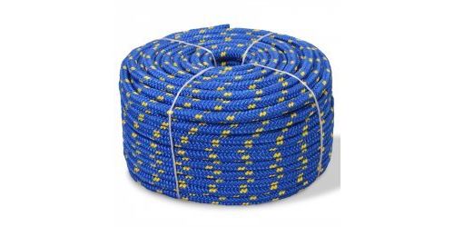 vidaXL Boot touw 8 mm 100 m polypropyleen blauw
