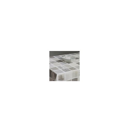 Nappe rectangulaire - 140 x 240 cm - Imprimé cuisine - Gris
