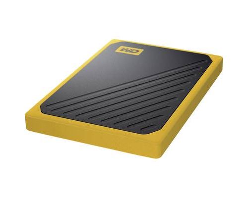 WD - Western Digital Support de stockage Disque SSD externe, 1TB, USB 3.0, noir/jaune.