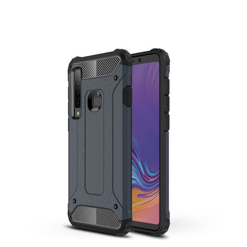 Coque en TPU armor guard hybride bleu foncé pour votre Samsung Galaxy A9 (2018)/A9 Star Pro/A9s