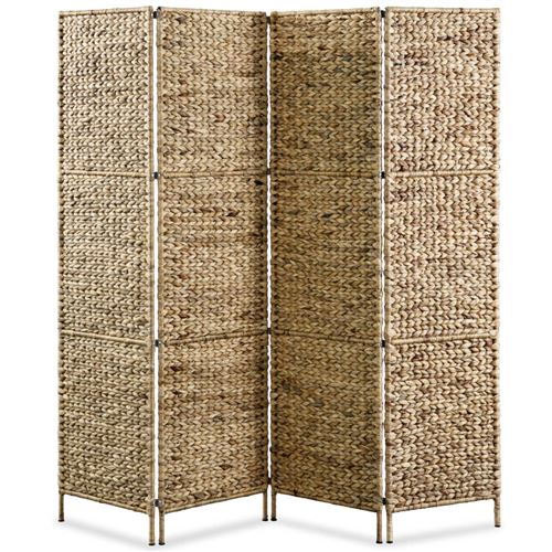 vidaXL Kamerscherm met 4 panelen 154x160 cm waterhyacint