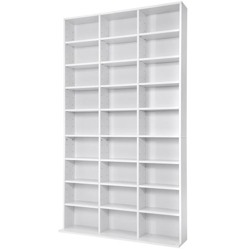 TecTake Range CD 27 niches 1080 CD - blanc