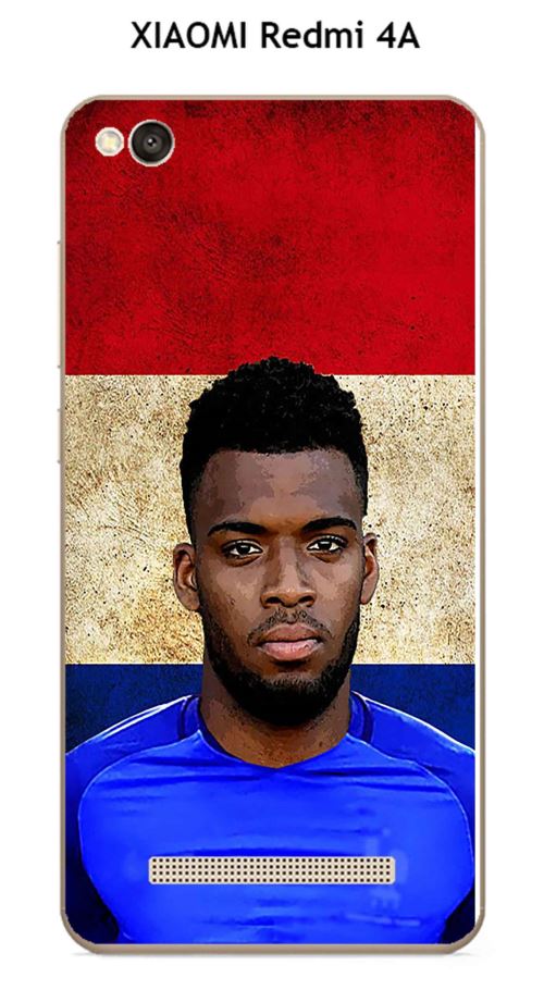 Coque XIAOMI Redmi 4A design Thomas Lemar & Drapeaux